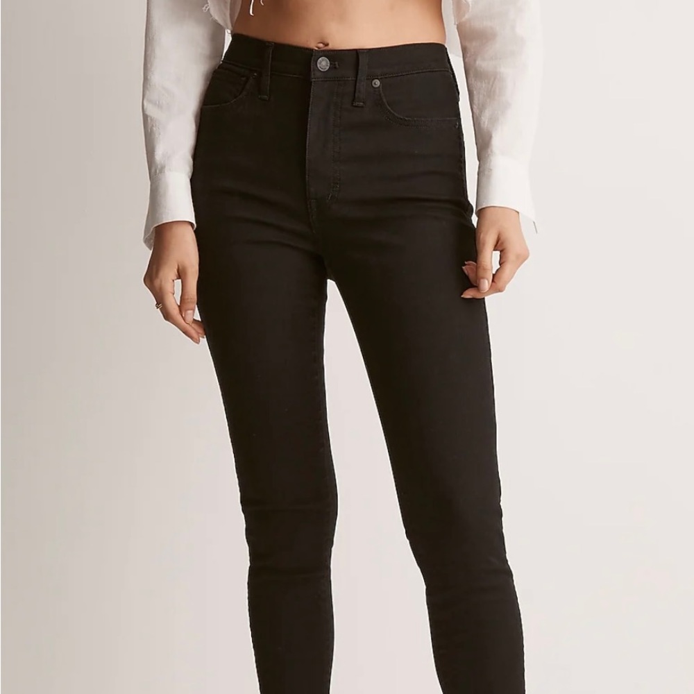 Madewell High Riser Skinny in Black, Size 27”